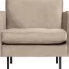 BePureHome Fauteuil Rodeo Classic - Velvet - Khaki - 83x98x88 -Woninginrichting cc4e6e791b954f68bf3ec0177d5180c1