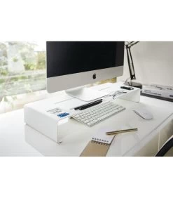 Yamazaki PC Monitor Stand - Tower - White -Woninginrichting cc86579f3835434bac4d7ff786a4904c