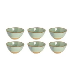 Palmer Schaal Dublin 15 Cm 75 Cl Groen Stoneware 6 Stuk(s)
