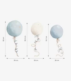SELENE Muursticker Kinderkamer - Ballonnen (blauw) 50x60cm -Woninginrichting d01dae891ecb4f15b5c1a7195fab1630