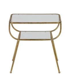 BePureHome Amazing Bijzettafel - Metaal - Antique Brass - 47x47x40,5