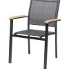 Tuinstoel Memphis - Teak - Antraciet - 86x57x53 -Woninginrichting db337865727b46ffaee2c51af7d6efe0