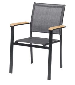 Tuinstoel Memphis - Teak - Antraciet - 86x57x53