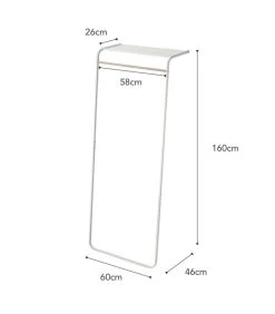 Yamazaki Shelf Coat Hanger - White -Woninginrichting db3e0e797d4d46be9edd82f5cbffc18f
