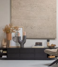 Exclusive Finca Tv Meubel - Grenen - Zwart - 40, 3x75x40 -Woninginrichting db7d7dc31b0c440f935171e92c864d89