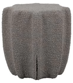 VTwonen Soft Star Poef - Lichtgrijs - 45x42x42 -Woninginrichting dc2e67e3594b4360b8cda1e47cb321bf