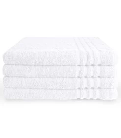 Handdoek 70 X 140 Wit - 6 Stuks