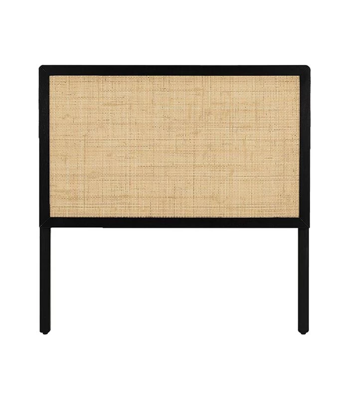 Leitmotiv Hoofdbord Galant - Hout Zwart - 100x6x95cm 3 Leitmotiv Hoofdbord Galant - Hout Zwart - 100x6x95cm