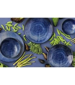 Palmer Serviesset Kiryu Porselein 6-persoons 24-delig Blauw -Woninginrichting ddaa726491cf47559d20b8c6b243545c