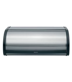 Brabantia Broodtrommel Met Schuifdeksel, Matt Steel Fingerprint Proof / Matt Black