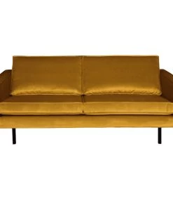 BePureHome Rodeo Bank 2,5-Zits - Velvet - Oker - 85x190x86