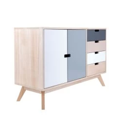 Leitmotiv Ladekast Snap - Deuren & 4 Lades - 100x36x65cm -Woninginrichting dfd0fa2a612c4fb2bc97b694e6de2b0d