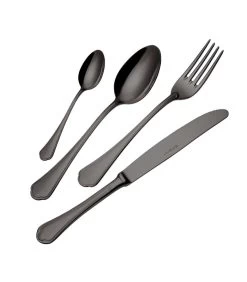 Bestekset Domus 18/10 24-delig Zwart 6-persoons