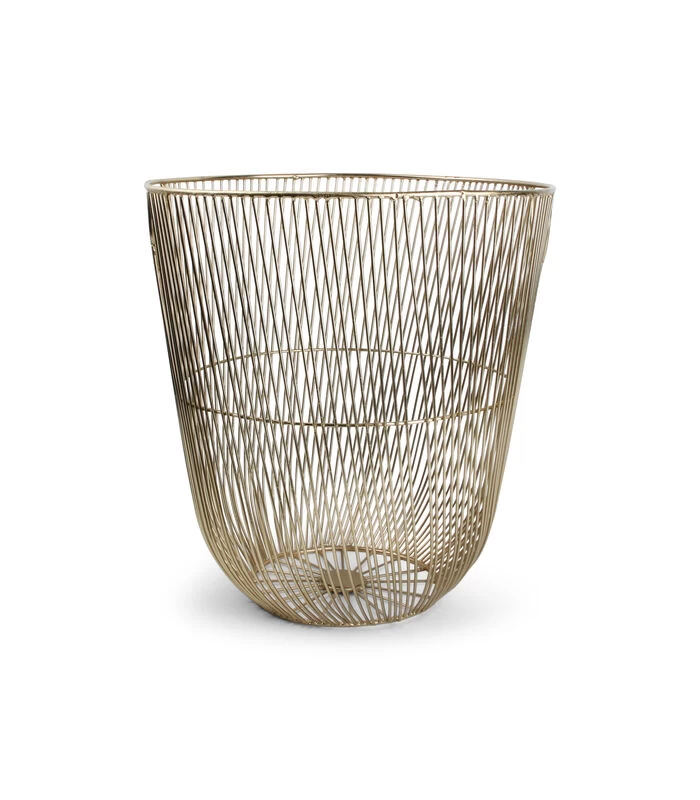 Draadmand 34xH35cm Goud Twisted Iris 4 Draadmand 34xH35cm Goud Twisted Iris - Afbeelding 2