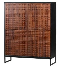 BePureHome Nuts 4-Deurs Kast - Hout - Walnoot/zwart - 140x114x40 8 BePureHome Nuts 4-Deurs Kast - Hout - Walnoot/zwart - 140x114x40 -Woninginrichting e50e058ac69d44ef8069784cfd286e9d