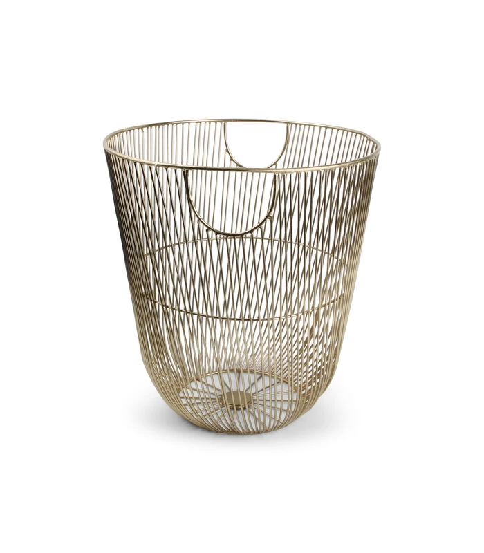 Draadmand 34xH35cm Goud Twisted Iris 3 Draadmand 34xH35cm Goud Twisted Iris