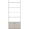 WOOOD Boekenkast Madu - Grenen - Wolkengrijs - 200x80x35 -Woninginrichting e6eca54e63ef41f498adb3024170dfab