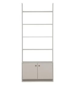 WOOOD Boekenkast Madu - Grenen - Wolkengrijs - 200x80x35