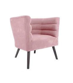 Leitmotiv Stoel Explicit - Suede Look Roze - 74x71x74cm