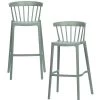 WOOOD Barstoel Binnen/Buiten Bliss - Kunststof - Jadegroen - Set Van 2 1 WOOOD Barstoel Binnen/Buiten Bliss - Kunststof - Jadegroen - Set Van 2 -Woninginrichting ef474e1d9dd34e5897a6874b9e68b284