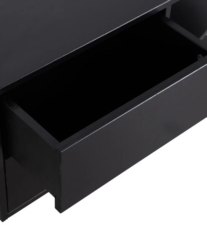 Exclusive Finca Tv Meubel Rond Rechts - Zwart - 40x78x40 5 Exclusive Finca Tv Meubel Rond Rechts - Zwart - 40x78x40 - Afbeelding 3