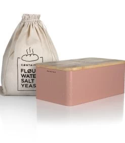 Metalen Broodtrommel Met Linnen Broodzak 'Glæde'