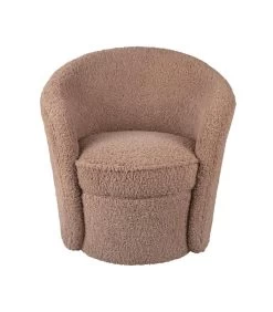 Leitmotiv Stoel Cuddly - Bruin - 70x73x82 Cm