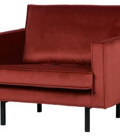BePureHome Rodeo Fauteuil - Velvet - Chestnut - 85x105x86 -Woninginrichting f917dbd74fe04dd79f80989eaef76241
