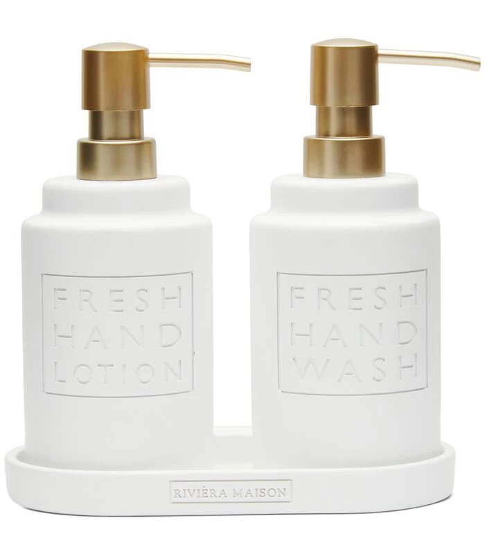 Zeeppomp, Handzeep & Dispenser Handlotion Set - Fresh - Wit - 380 ML 3 Zeeppomp, Handzeep & Dispenser Handlotion Set - Fresh - Wit - 380 ML