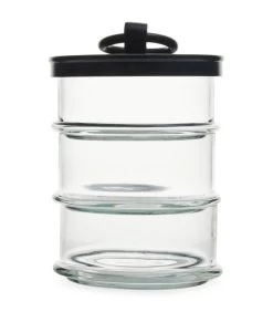 Cordoba Triple Storage Jar Black