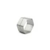 Servetring 5cm Zeshoekig Zilver Centro - Set/4