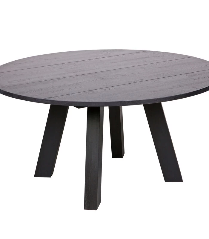 WOOOD Rhonda Eetkamertafel XL - Eiken - Blacknight - 75x150x150 3 WOOOD Rhonda Eetkamertafel XL - Eiken - Blacknight - 75x150x150