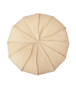 Drijvende XL-buitenpoef Zee-egelvorm Raffia-effect